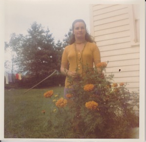 Mom in a garden